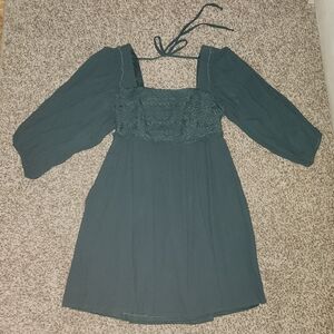 Altr'd State Mini Emarald Green Dress